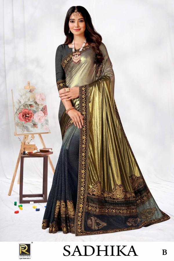 Ronisha Sadhika Designer Exclusive Lycra Saree Collection